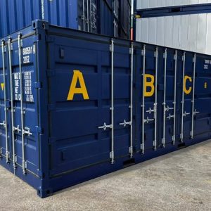 20-Fuß-„Open Side“-Versandcontainer mit Auffangwanne