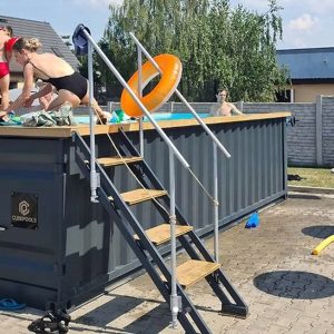 Containerpool 6,2m x 2,5m betriebsbereit, Komfortpaket
