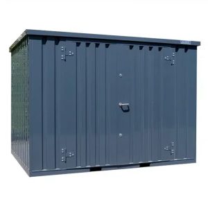 Container 3 x 2 Meter Doppeltür an der Längsseite Anthrazit RAL 7016