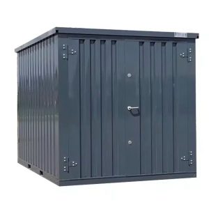 Container 3 x 2 Meter Doppeltür an der kurzen Seite Anthrazit RAL 7016