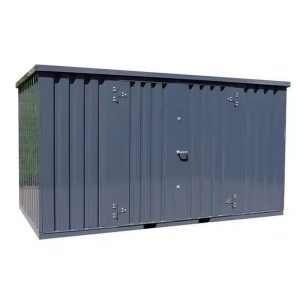 Container 4 x 2 Meter Doppeltür an der Längsseite Anthrazit RAL 7016