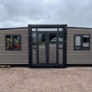 XXL Tiny House Container / Faltbares Luxus-Chalet – 40 Fuß / 12 Meter
